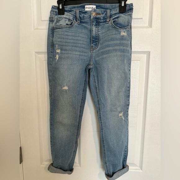 Studio Blue Kenova Mid Rise Skinny Roll Cuff Jean - Picture 3 of 4